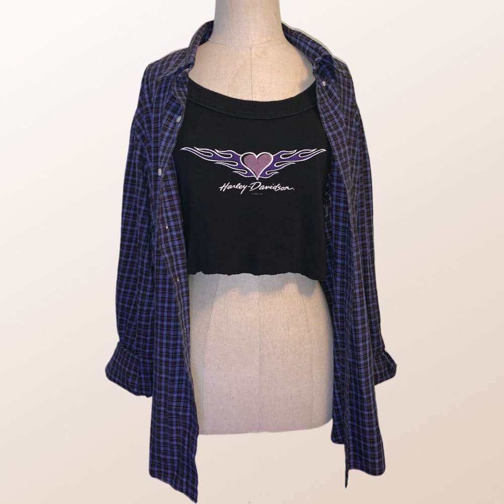 Purple plaid Ralph Lauren Flannel